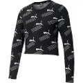 Puma Amplified All Over Prinfitted Langarmet T-skjorte