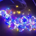 24hShop LED Gardin 3x3 meter - Farge