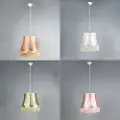 QAZQA Sett med 4 retro hengende lamper fargede 45 cm - Granny