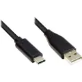 Goobay 38675, 0,1 m, USB A, USB C, USB 2.0, 480 Mbit/s, sortering