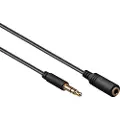 Goobay 97111, 3.5mm, Hankjønn, 3.5mm, Hunkjønn, 0,5 m, Sort