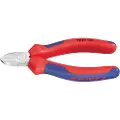 Knipex 72 02 125, Diagonal tang, Kromvanadiumstål, Plast, Blå, Rød, 125 mm, 109 g
