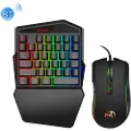 24hShop HXSJ K88 Trådløst Gaming Tangentbord + Tråd Mus
