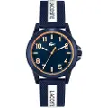 Lacoste unisex for kids. 2020142 3 hands marine watch (OSFA), Casual, Synthetic, Strap, Navy, children's fashion