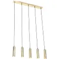 QAZQA Moderne pendellampe messing 5-lys - Jeana