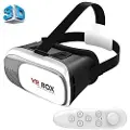 24.Se VR BOX 2.0 3D-briller med Bluetooth og fjernkontroll - 3,5-6" skjerm