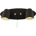 Aneta Lighting Aneta LightingVegglampe, dobbel, SandnesSvartVegglamperFra Homeroom