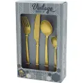 Amefa Manille 9035 - 16-pc set in vintage box - gold- stonewash