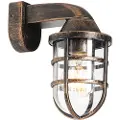 QAZQA Vintage vegglampe for utendørs bruk antikk gull IP54 - Joeri