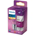 Signify - LED-filamentlyspære - form: P45 - klar finish - E27 - 2 W (ekvivalent 25 W) - klasse E - varmt hvitt lys - 2700 K - gjennomsiktig