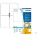 Herma Spesial - Papir - matt - flyttbar selvklebende - hvit - 99,1 x 139 mm 400 etikett(er) (100 ark x 4) adresseetiketter