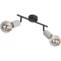 QAZQA Industriell spotlight sort med betong 2-lys - Pedra