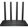 TP-LINK Archer C6U, Wi-Fi 5 (802.11ac), Dobbelbånd (2.4 GHz / 5 GHz), Ethernet/bredbåndsforbindelse, Sort, Frittstående router