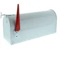 Burg wachter 18620 US-BOX 891 W Postkasse Stålplade Hvid