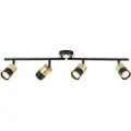 Brilliant Maribel 81032/78 Loft-spotlights GU10 14 W Messing (børstet), Sort