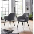 Loft 24 Loft24Spisestol med armlene MARA, 2-pk.GråArmstolerFra Homeroom