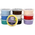 Creativ Company Silk Clay standard, 40 g, pakke med 10 farver