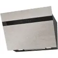 EICO Unique Collection EicoE24 60 Sand Stone - Link - Panser - skorsteinvinklet - bredde: 60 cm - dybde: 42.2 cm - ekstraksjon og resirkulasjon (-) - med intern motor - svart/sandstein/svart glass