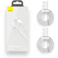 Baseus Simple Wisdom USB-A / USB-C-kabel - 1.5m, 2 Stk. - Hvit