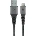 Goobay MicroUSB / USB-A-kabel - 0,5 m - Stellargrå / Sølv