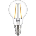 Philips CorePro LEDluster ND - LED-filamentlyspære - form: P45 - klar finish - E14 - 2 W (ekvivalent 25 W) - klasse E - varmt hvitt lys - 2700 K