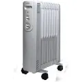 Adax Oliefyldte gulvradiator 230V med termostat og 3 effekttrin, Nova 20 800W-1200W-2000W, H650 / L470 / D300 MM
