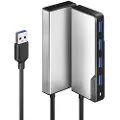 Alogic USB-A Fusion SWIFT 4-in-1 Hub - Hub - 4 x USB 3.2 Gen 1 - stasjonær