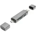 Digitus DA-70886 - Kortleser (SD, microSD) - USB 3.0/USB-C
