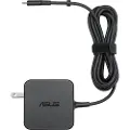 Asus AC65-00 - Strømadapter - AC 100-240 V - 65 watt - Europa - svart - for Chromebook 12 ExpertBook B9 P5 ZenBook 13 13 OLED 14 ZenBook Flip 13