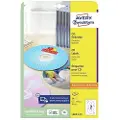 Avery CD/DVD Labels - Hvit - 117 mm rund 50 etikett(er) (25 ark x 2) CD/DVD etiketter