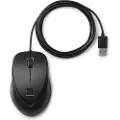 HP USB Fingerprint Mouse / 4TS44AA - Mus - Laser - 3 knapper - Svart