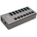 I-Tec USB 3.0 Charging HUB 7 port + Power Adapter 36 W USB-hub - 7 porter - Grå
