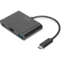 Digitus MultiPort - Ekstern videoadapter - USB-C 3.1 - HDMI - svart