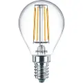 Philips Classic LEDLuster - LED-lyspære - form: P45 - klar finish - E14 - 4.3 W (ekvivalent 40 W) - klasse A++ - varmt hvitt lys - 2700 K