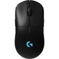 Logitech G Pro - Mus - høyre- og venstrehåndet - optisk - trådløs - 2.4 GHz - USB trådløs mottaker