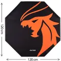 Dutzo Pyro Gaming Floor mat - Svart/Oransje