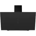 EICO Link Mat 80 N EM - Panser - skorsteinvinklet - bredde: 80 cm - dybde: 38.8 cm - ekstraksjon og resirkulasjon (-) - med ekstern motor - black/silk black glass