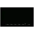 EICO Unique Collection 90 Fusion IQWF - Link - Induksjonskomfyrtopp - 5 plater - Nisje - bredde: 86 cm - dybde: 49 cm - med linjal - svart