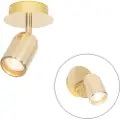 QAZQA Moderne baderomsspotlight messing IP44 - Ducha