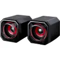 Surefire Gaming Gator Eye 2.0 - Højtalere - USB - Sort/Rød