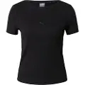 Puma Her Ribbed Slim Kortarmet T-skjorte
