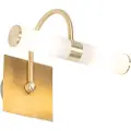 QAZQA Klassisk baderom vegglampe gull IP44 2-lys - Bath Arc