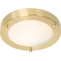 QAZQA Moderne taklampe gull 18 cm IP44 - Yuma