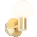 QAZQA Moderne vegglampe gull IP44 - Cederic Up
