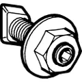 Geberit GIS befæst.bolt - M8 t/skinnesyst