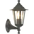 Eglo LATERNA 4 utendørs oppovervendt vegglampe - Sort