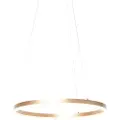 QAZQA Design pendellampe gull 60 cm inkl. LED 3-trinns dimmbar - Anello