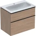 Geberit Møbelsæt iCon smal 2 skuf 75x63 eg