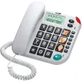 Maxcom KXT480CZ, Analog telefon, Høyttalertelefon, Ringe-ID, Sort