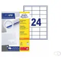 Avery - Hvit - 70 x 37 mm 2400 etikett(er) (100 ark x 24) flerbruks merkelapper